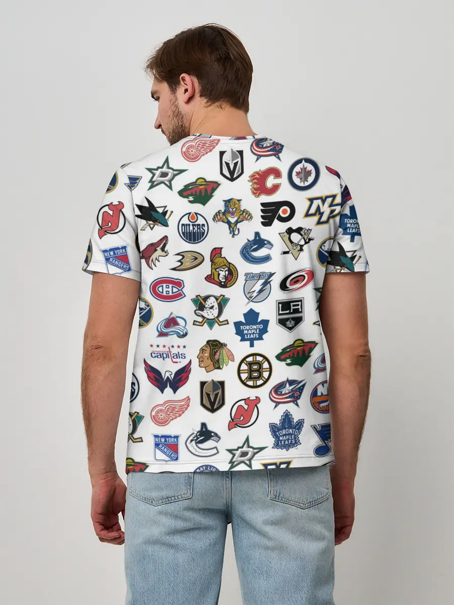 Мужская базовая футболка / Логотипы НХЛ