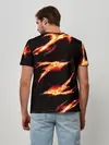 Мужская базовая футболка / Рассекающий демонов в огенных лучах