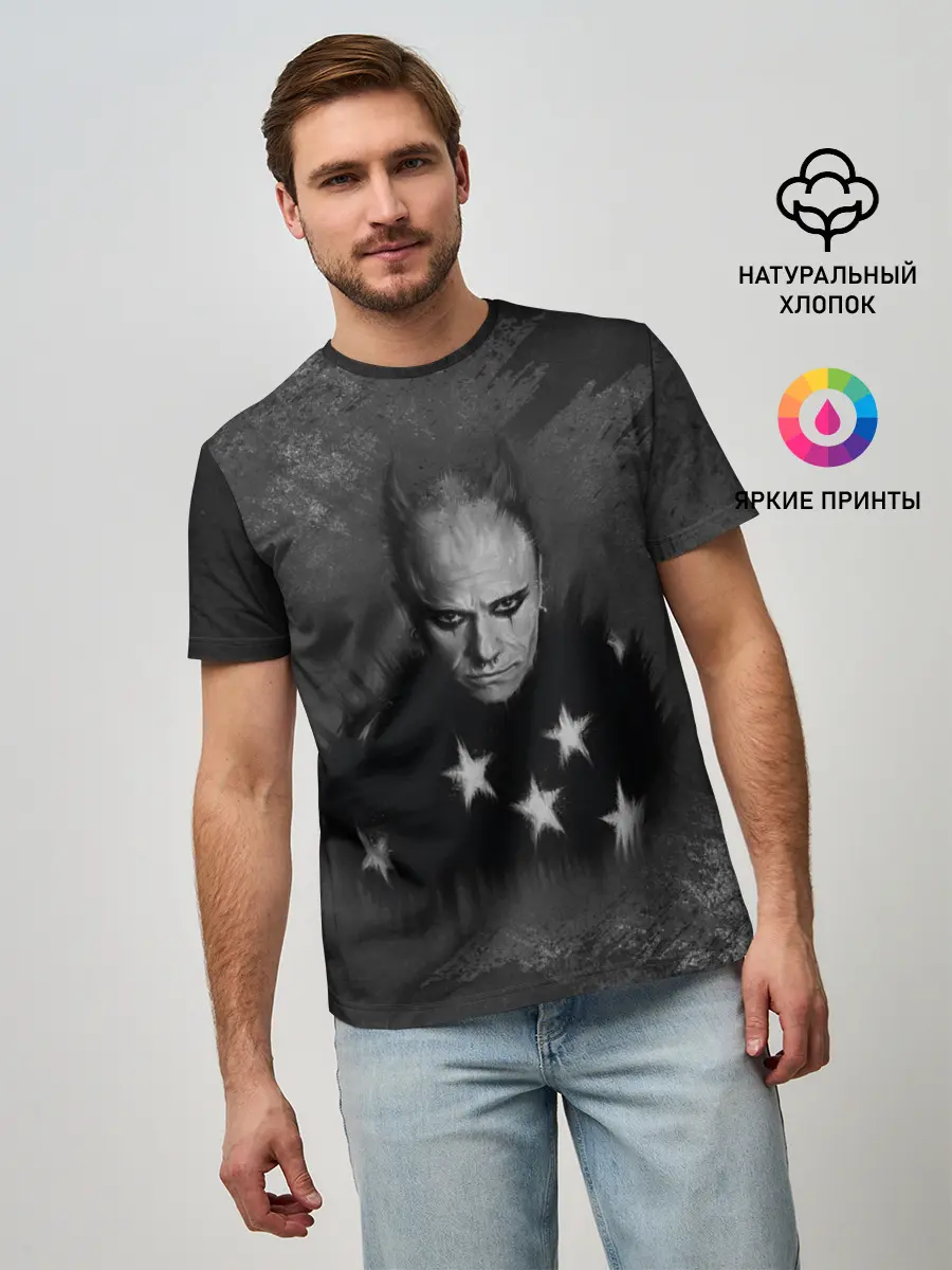 Мужская базовая футболка / Keith Charles Flint | Кит Флинт