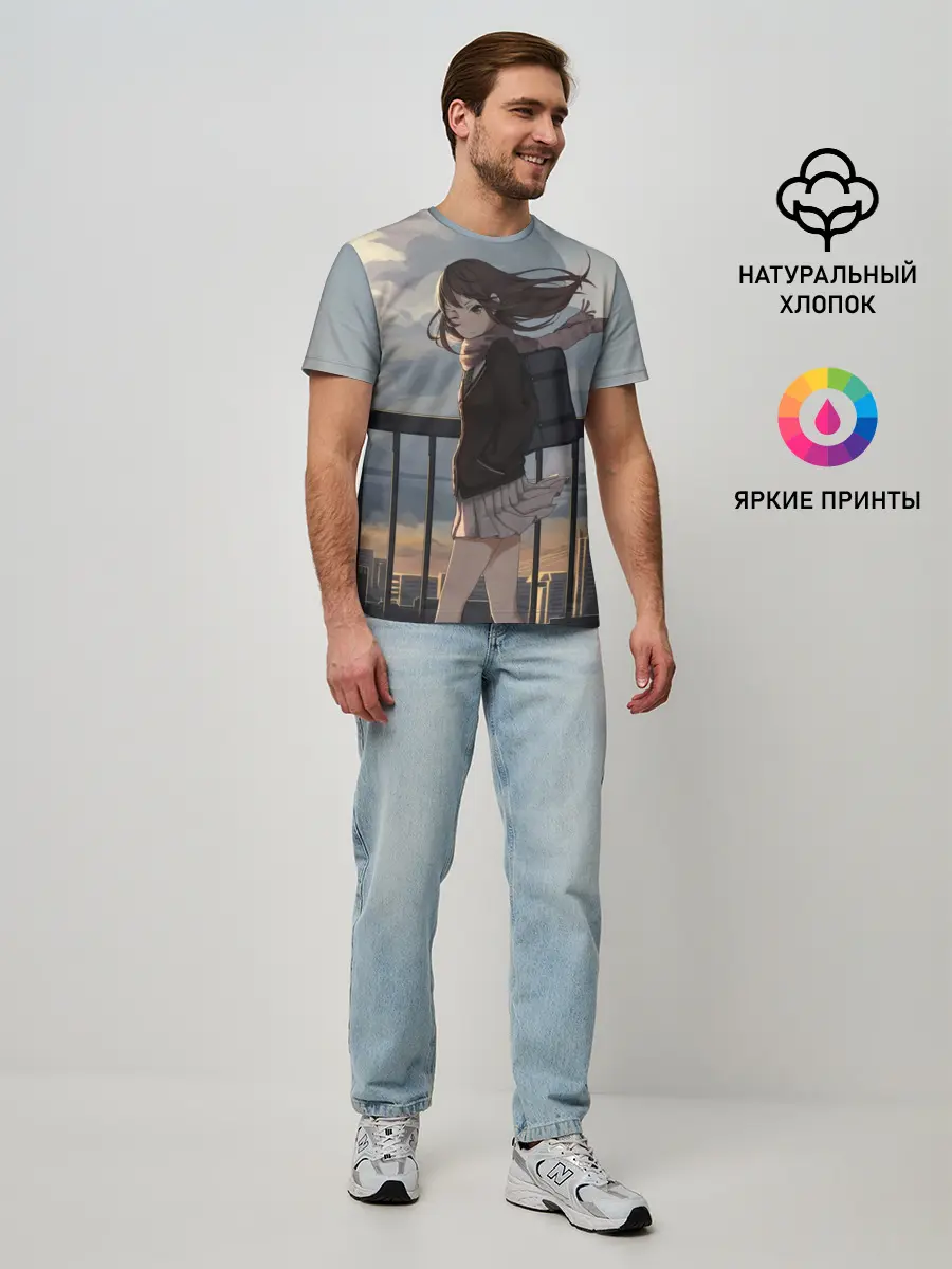 Мужская базовая футболка / IDOLMASTER. Rin Shibuya