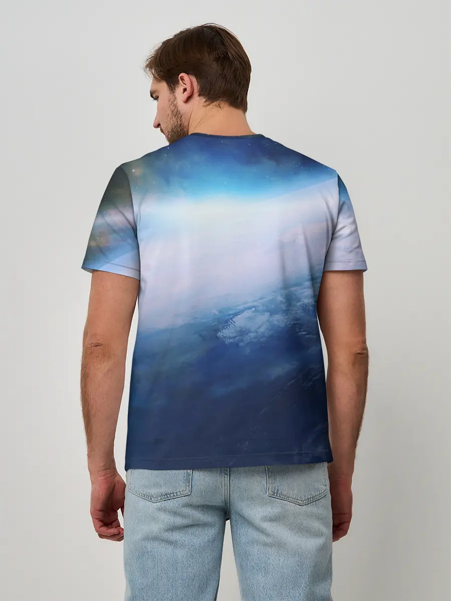 Мужская базовая футболка / Планета Земля