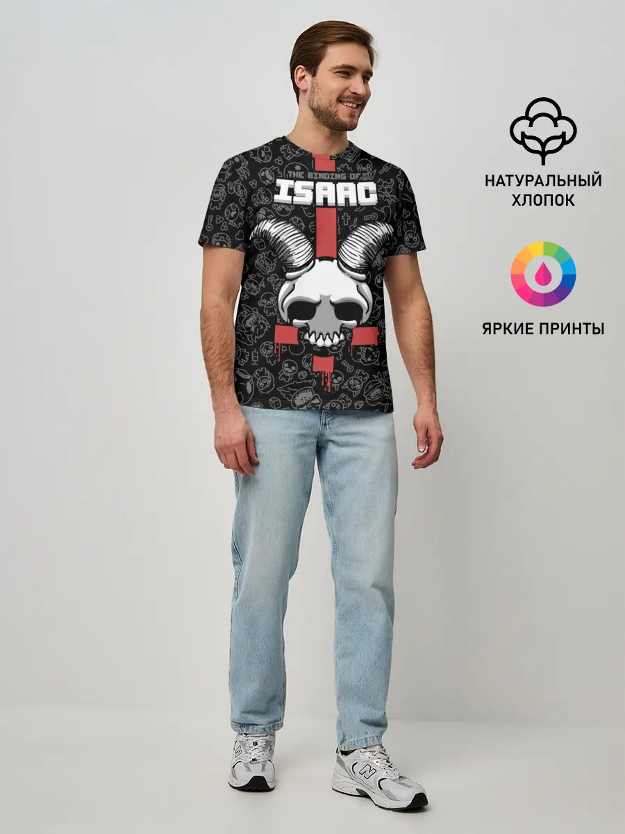 Мужская базовая футболка / The Binding of Isaac