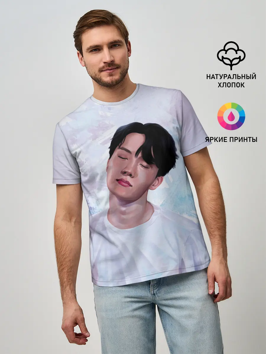 Мужская базовая футболка / BTS