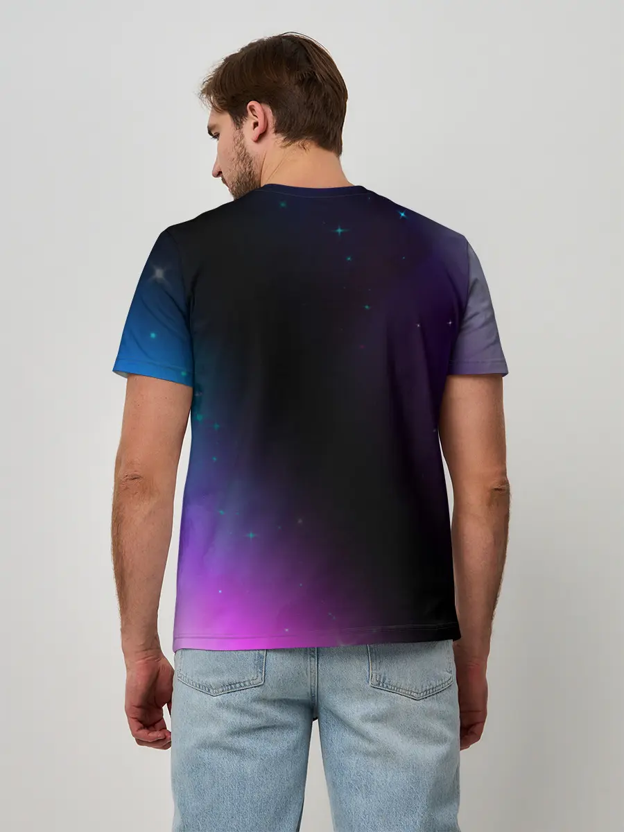 Мужская базовая футболка / RUSSIA / РОССИЯ