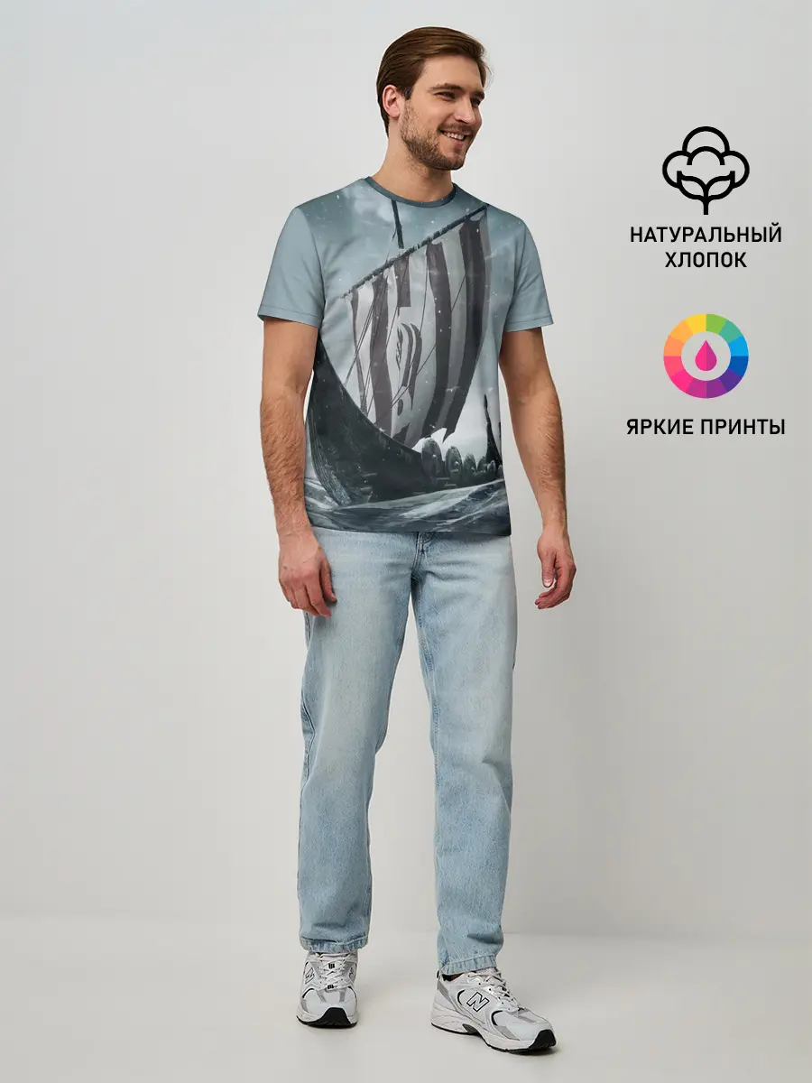 Мужская базовая футболка / Викинги