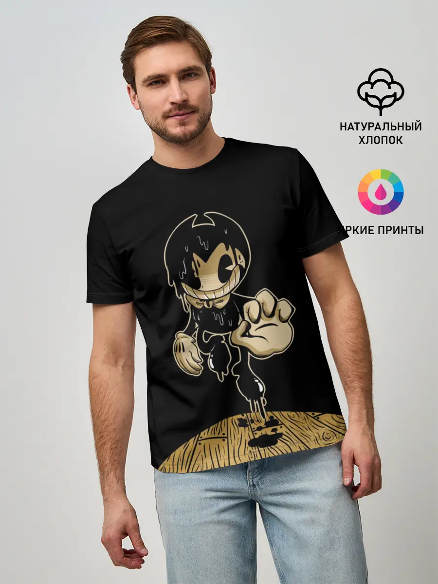 Мужская базовая футболка / Bendy and the ink machine