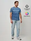 Мужская базовая футболка / Texture. Denim