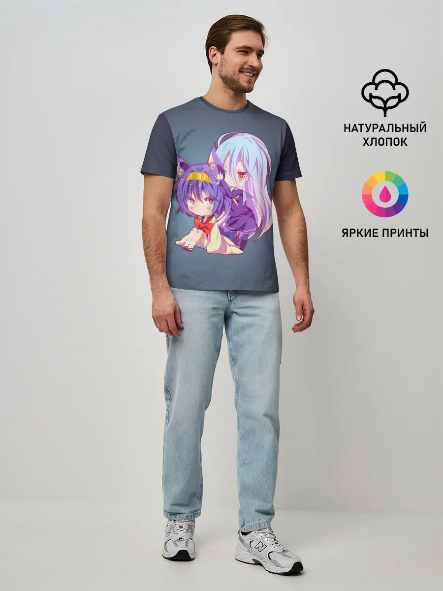 Мужская базовая футболка / Изуна и Широ