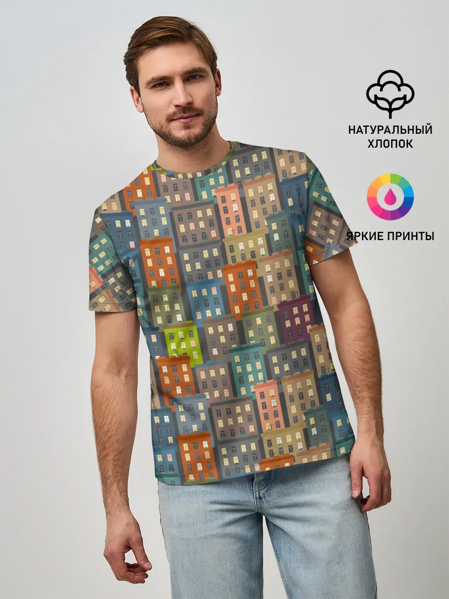 Мужская базовая футболка / Город