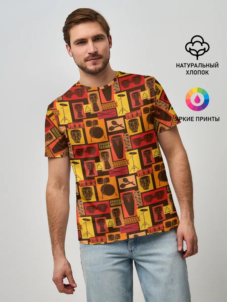 Мужская базовая футболка / Ударные Инструменты