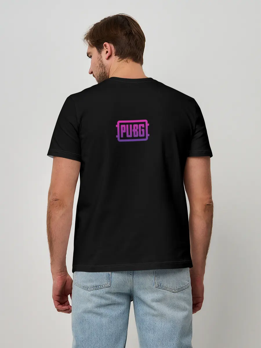 Мужская базовая футболка / Neon PUBG