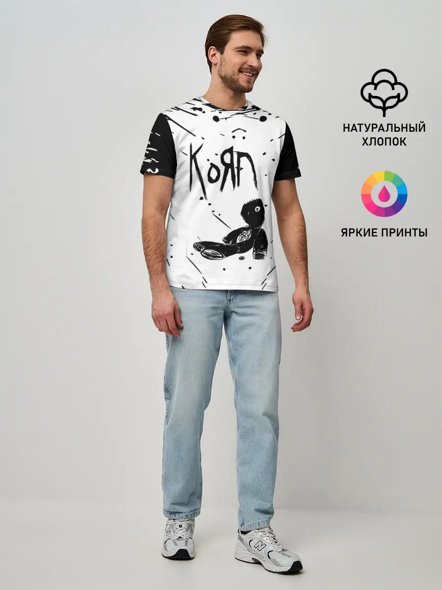 Мужская базовая футболка / korn