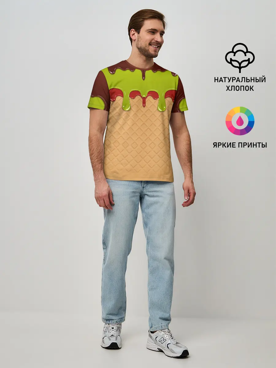 Мужская базовая футболка / Мороженое | Ice Scream