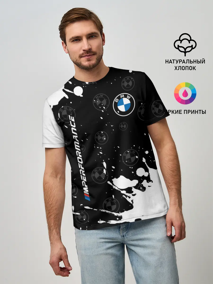 Мужская базовая футболка / BMW / БМВ