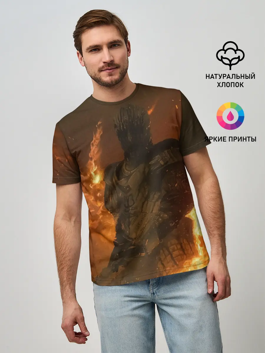 Мужская базовая футболка / MORTAL SHELL WARRIOR