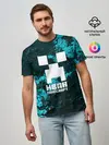 Мужская базовая футболка / Иван в стиле Minecraft