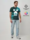 Мужская базовая футболка / Иван в стиле Minecraft
