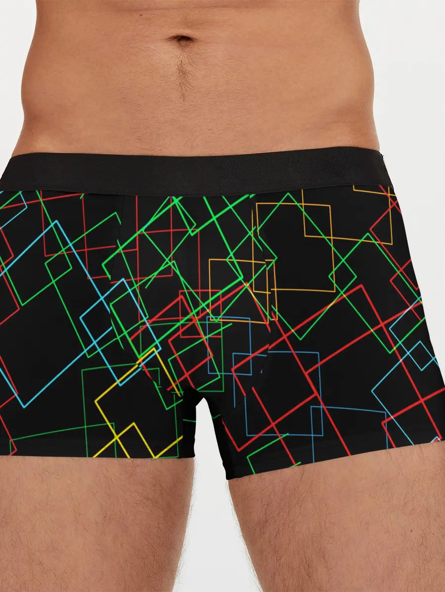 Мужские трусы боксеры / BACKGROUND NEON