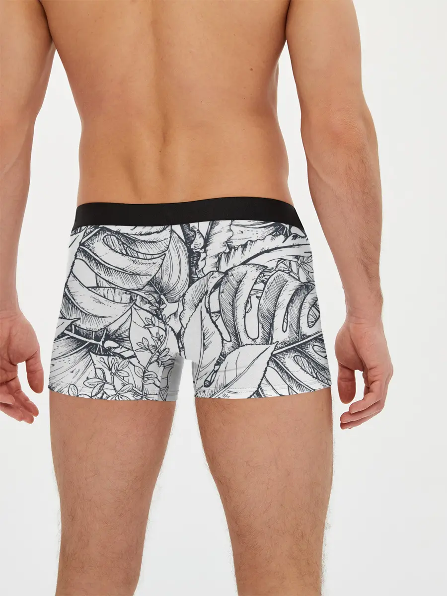 Мужские трусы боксеры / Тропические листья