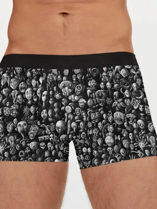 Мужские трусы боксеры / Мрачные портреты