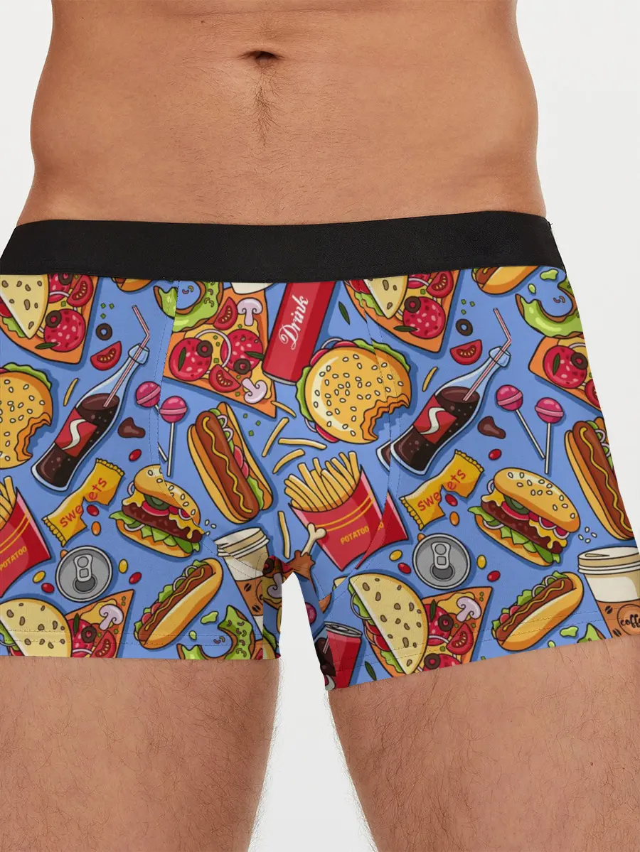 Мужские трусы боксеры / Fastfood