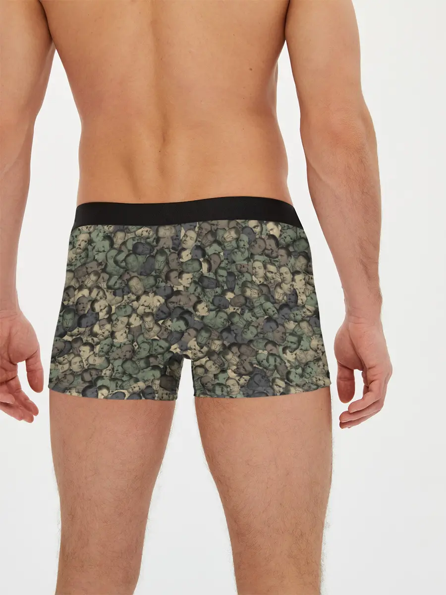 Мужские трусы боксеры / Камуфляж Зеленый Слоник