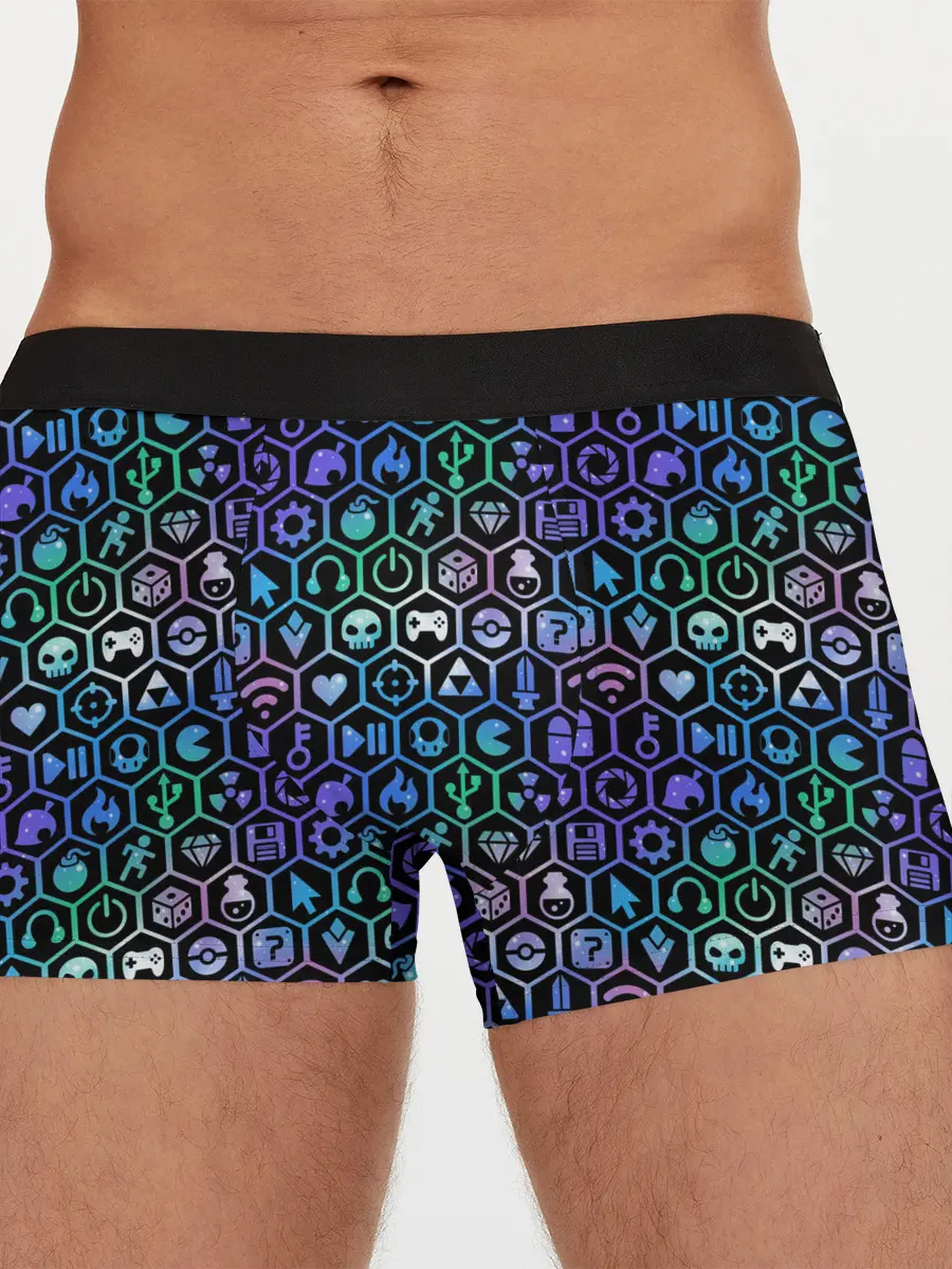 Мужские трусы боксеры / ГЕЙМЕРСКИЙ НЕОН