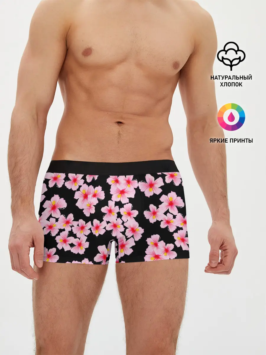 Мужские трусы боксеры / Цветы желаний