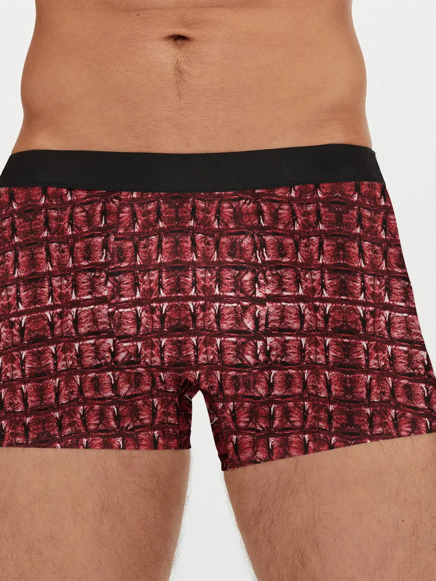 Мужские трусы боксеры / Текстура аллигатора
