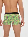 Мужские трусы боксеры / Зеленый узор Звезды