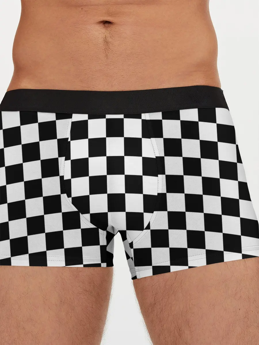 Мужские трусы боксеры / Шахматка