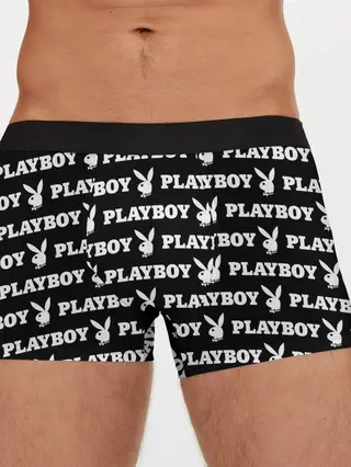 Мужские трусы боксеры / PLAYBOY PATTERN | ПЛЕЙБОЙ ПАТТЕРН