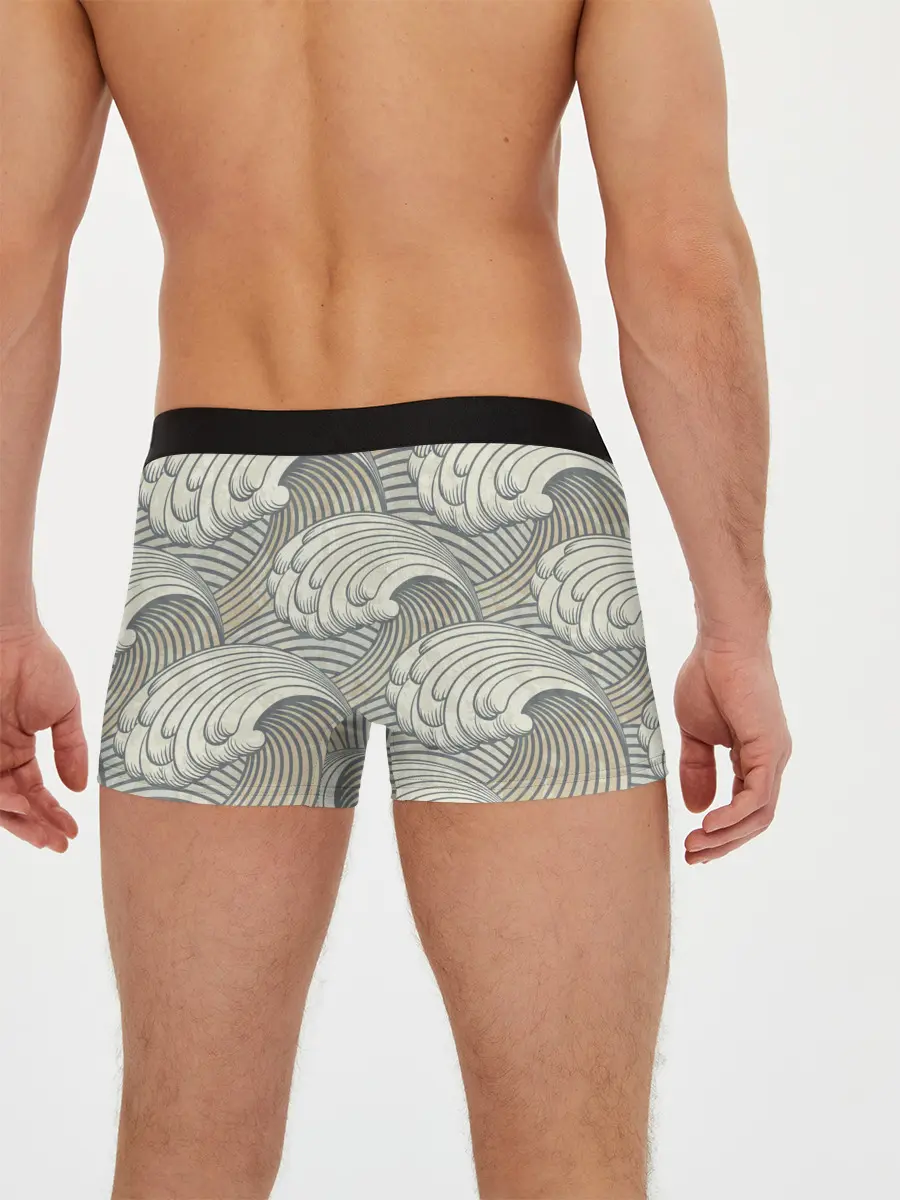 Мужские трусы боксеры / Арт волны