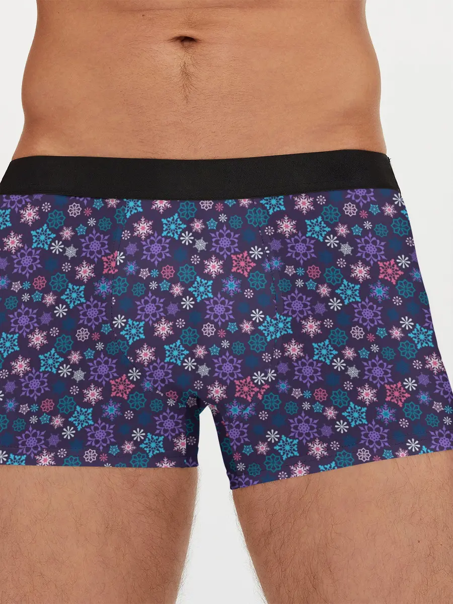 Мужские трусы боксеры / Снежные Узоры