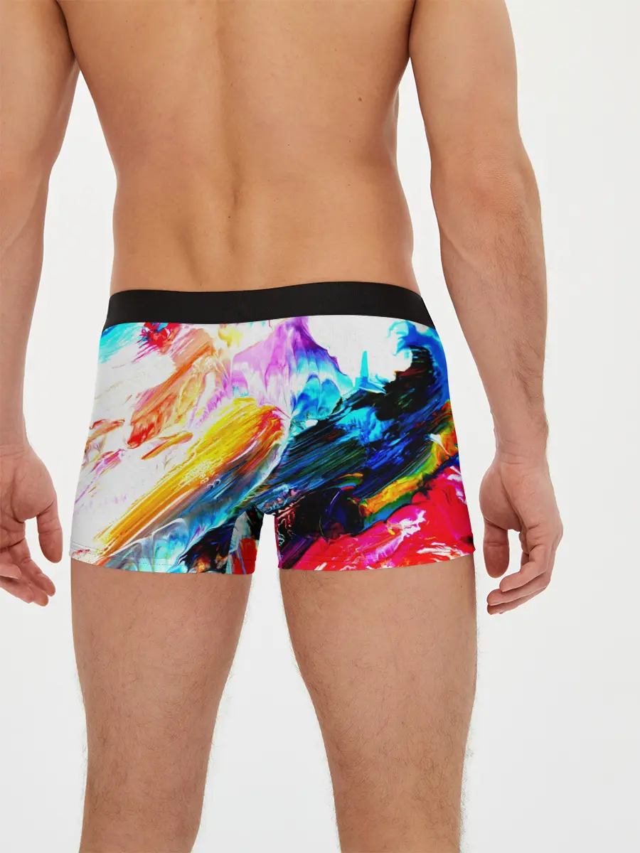 Мужские трусы боксеры / Абстракция красок