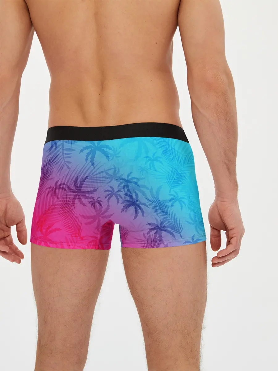 Мужские трусы боксеры / НЕОНОВЫЕ ПАЛЬМЫ / NEON