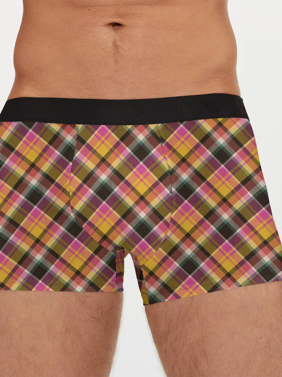 Мужские трусы боксеры / Клеточный узор