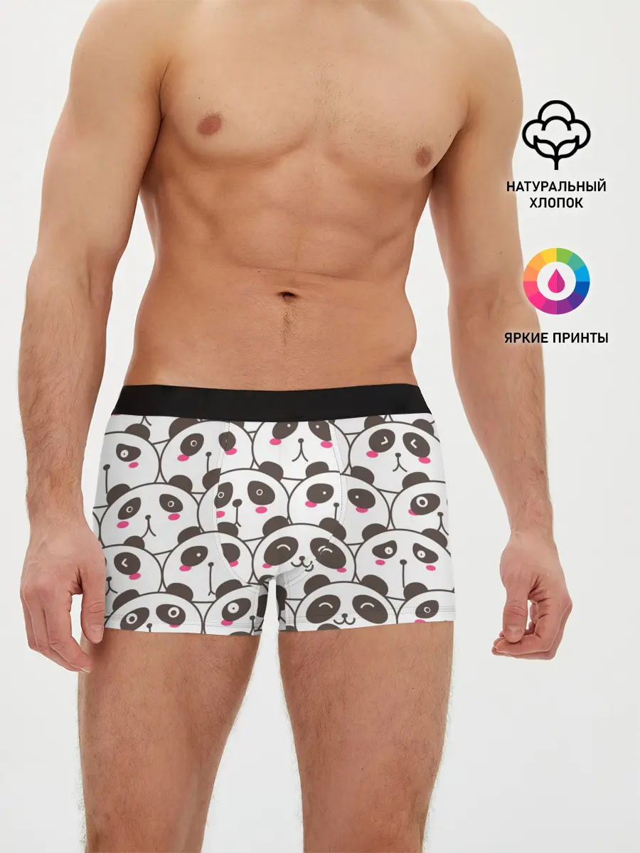 Мужские трусы боксеры / Панд много не бывает