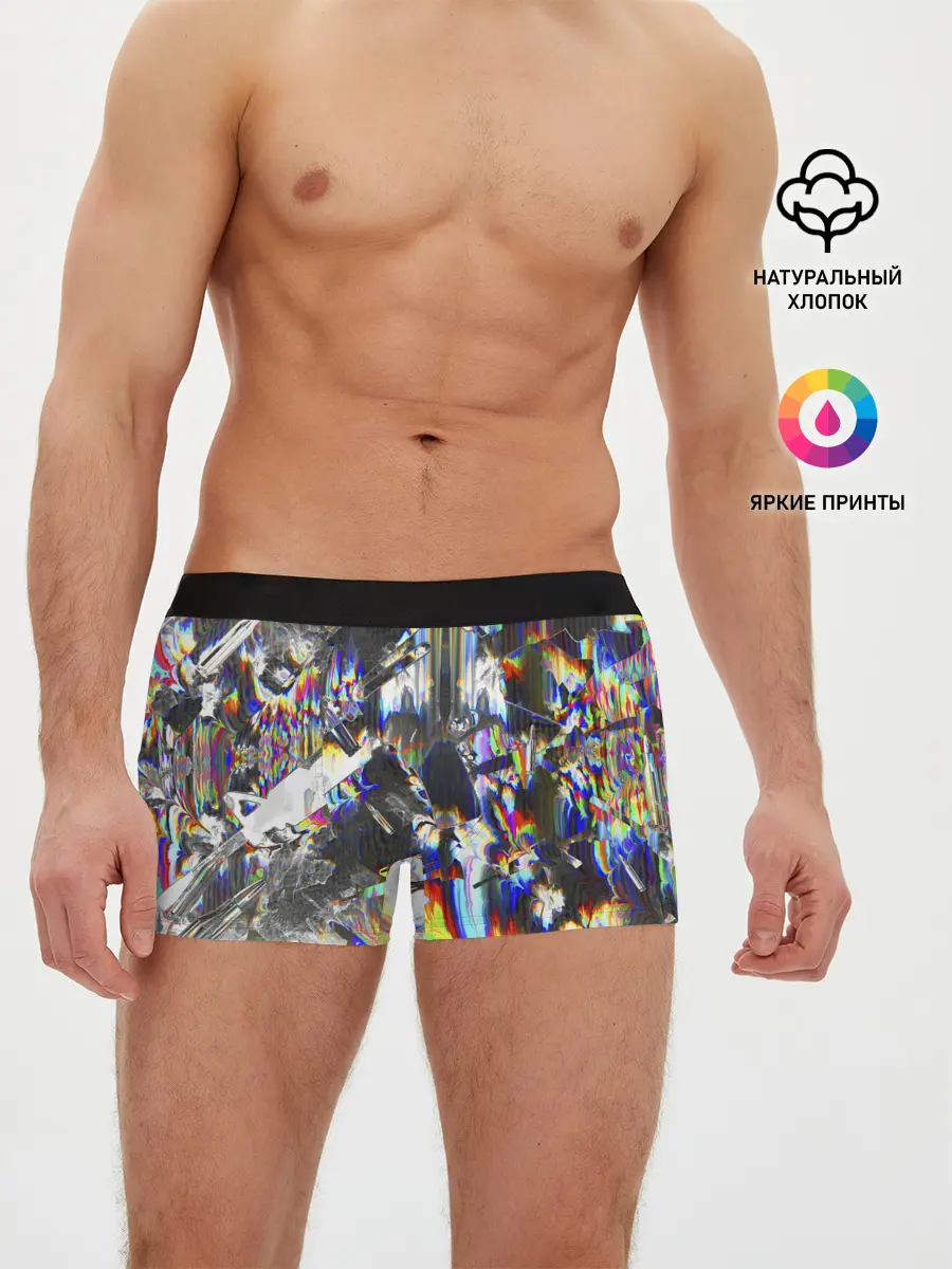 Мужские трусы боксеры / Gasoline stains abstraction