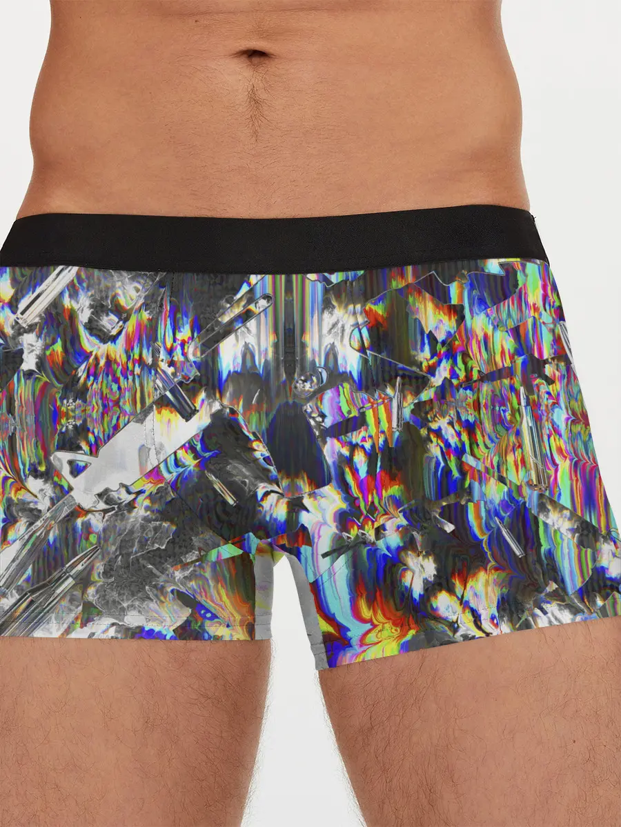 Мужские трусы боксеры / Gasoline stains abstraction