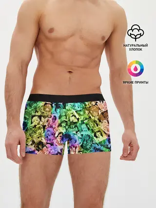 Мужские трусы боксеры / Радуга ахегао