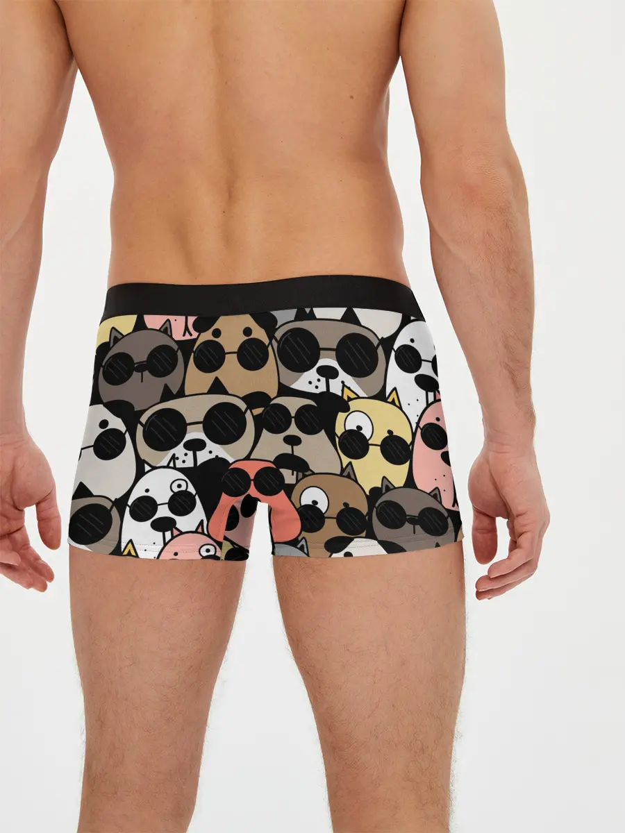 Мужские трусы боксеры / Серьезные псы