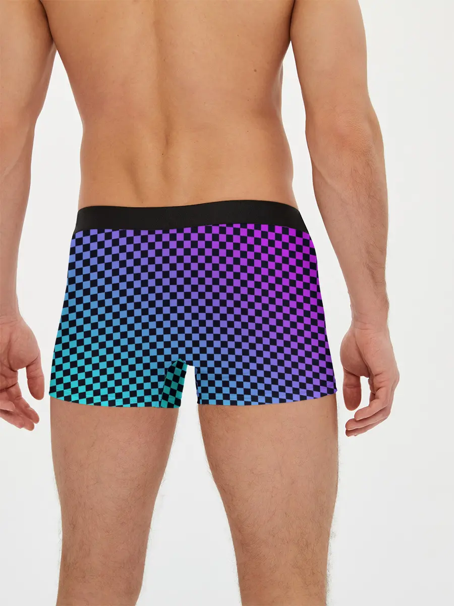 Мужские трусы боксеры / Checkerboard gradient