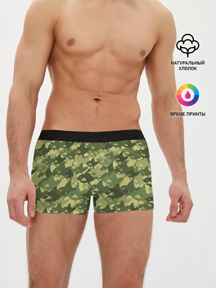 Мужские трусы боксеры / Акулы