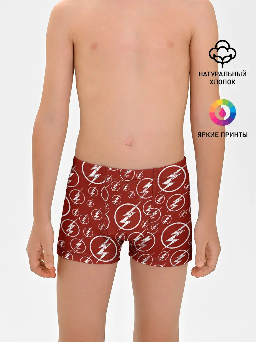 Трусы для мальчиков / The Flash Logo Pattern