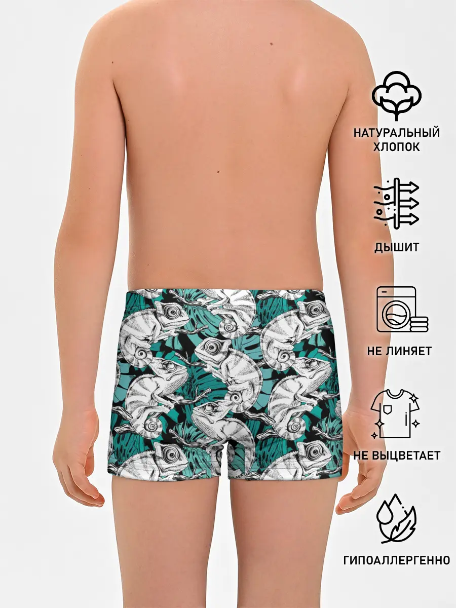 Трусы для мальчиков / Хамелеоны