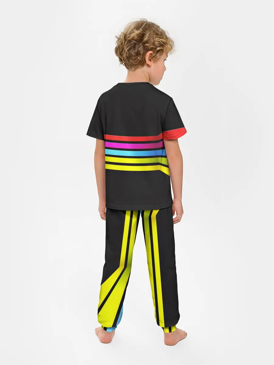 Детская пижама с брюками / NEON GEOMETRY