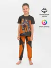 Детская пижама с брюками / Karasuno оранжевая полоса