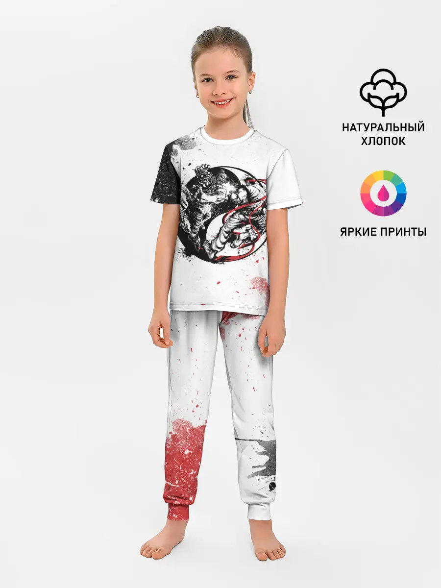 Детская пижама с брюками / Ryu vs Akuma