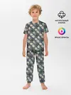 Детская пижама с брюками / Цветочный ретро узор